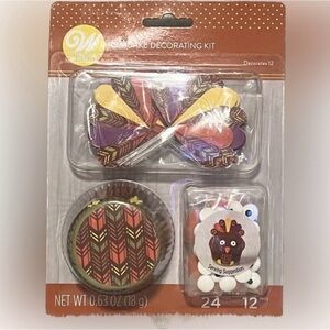 💥Turkey Thanksgiving Cupcake Kit Combo Pack Makes 12 Wilton Baking Holiday